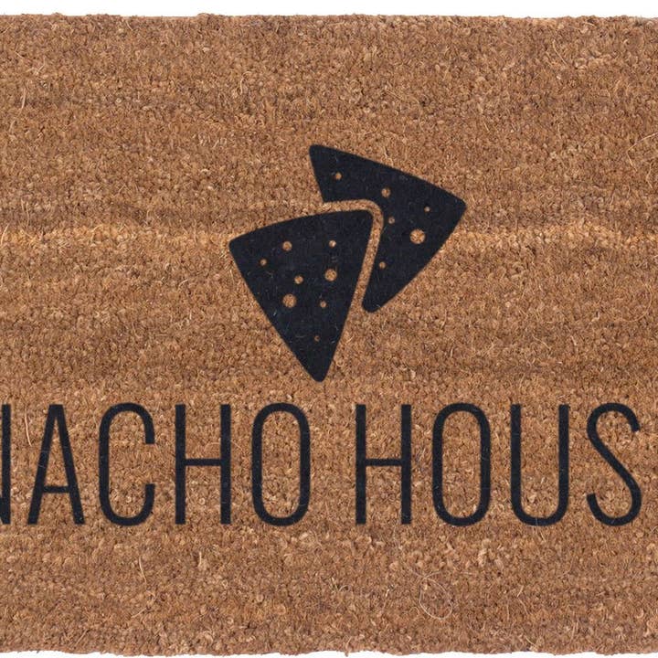Endos vinyle 18" x 30" - Maison Nacho - Paillasson en coco pour la vente par CocomatsNMore