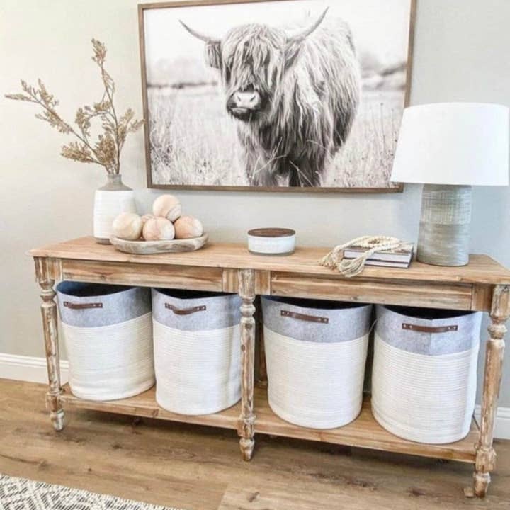Highland Cow Print | Longhorn Print | Farm Animal Art | Cow Print | Highland Cow | Cattle Prints | Black And White Animal Print Sign for wholesale by Rustic Oak Designs