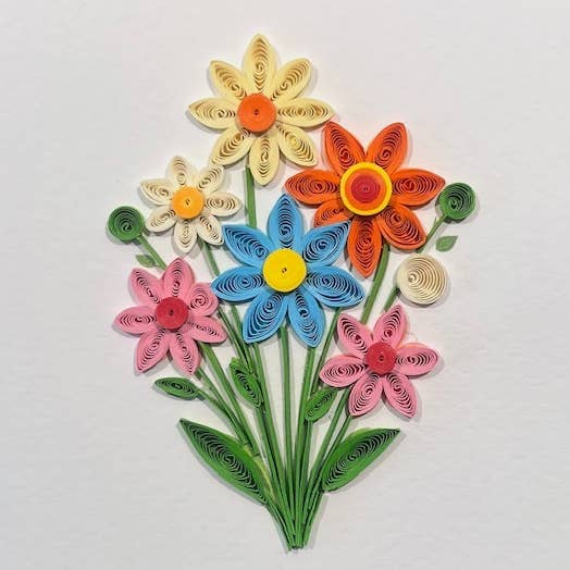 Small Quilled Card 1009 for wholesale by Amaranta Designs