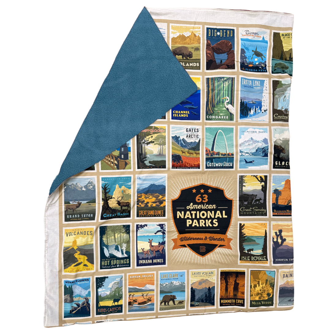 AdventureUs - Wholesale Throw Blanket - National Parks Fleece Lined Blanket - USA Made3