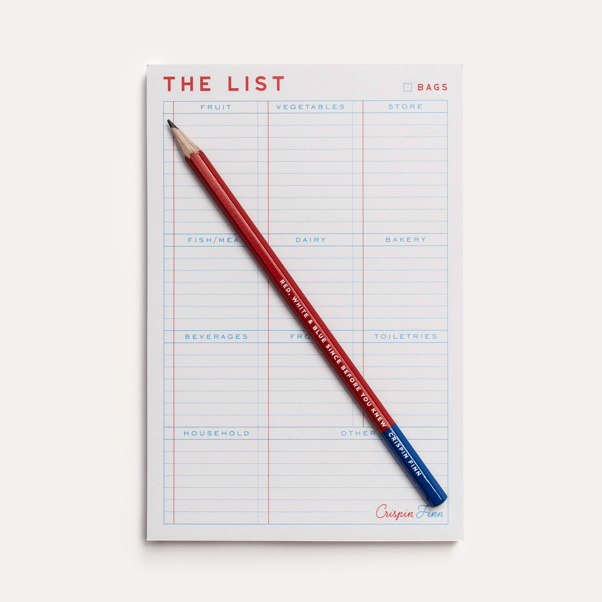 Crispin Finn - Wholesale Notepad - The List Shopping Planner Note Pad