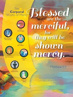 Works of Mercy Prayer Card (25 pack) for wholesale by Paraclete Press