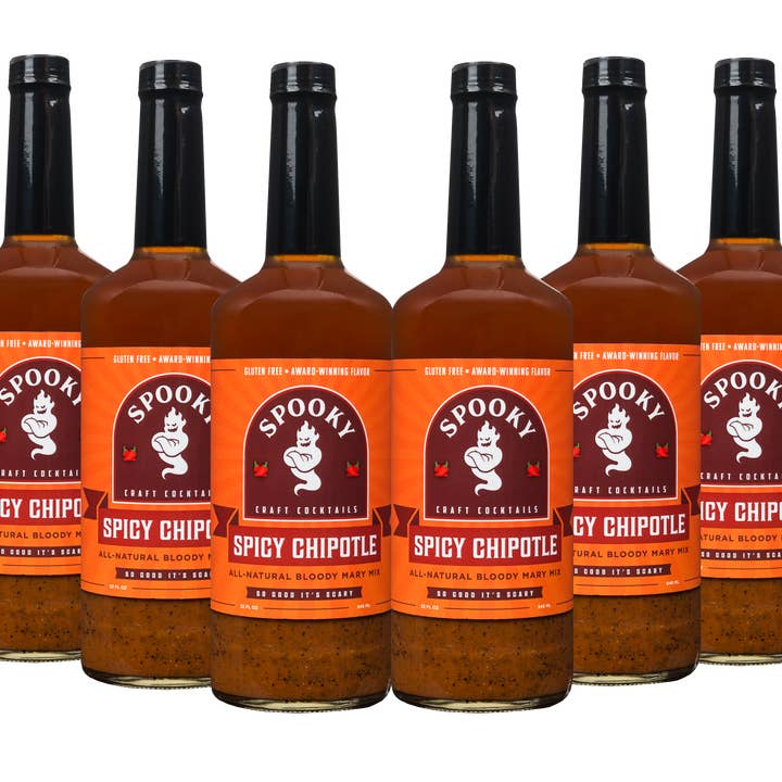 SPOOKY Craft Cocktail Mixes - Wholesale Cocktail Mix/Syrup - SPOOKY Spicy Chipotle Bloody Mary (32oz 6-pack)0