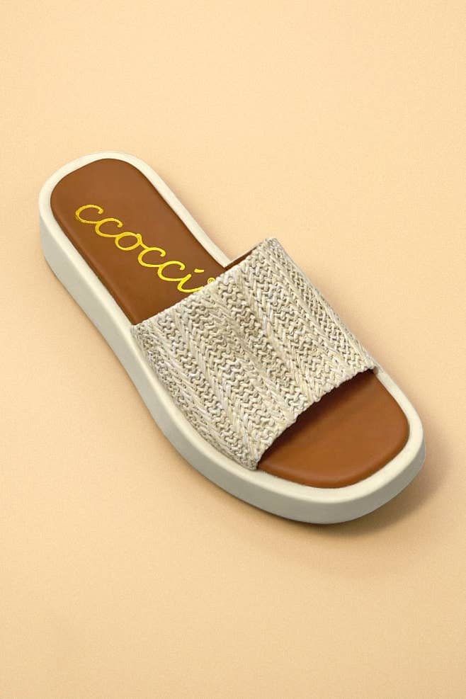 CCOCCI – sandálias - Mulher por atacado – OFERTA SEMANAL TOVE CHUNKY PLATFORM SLIDE SANDAL8