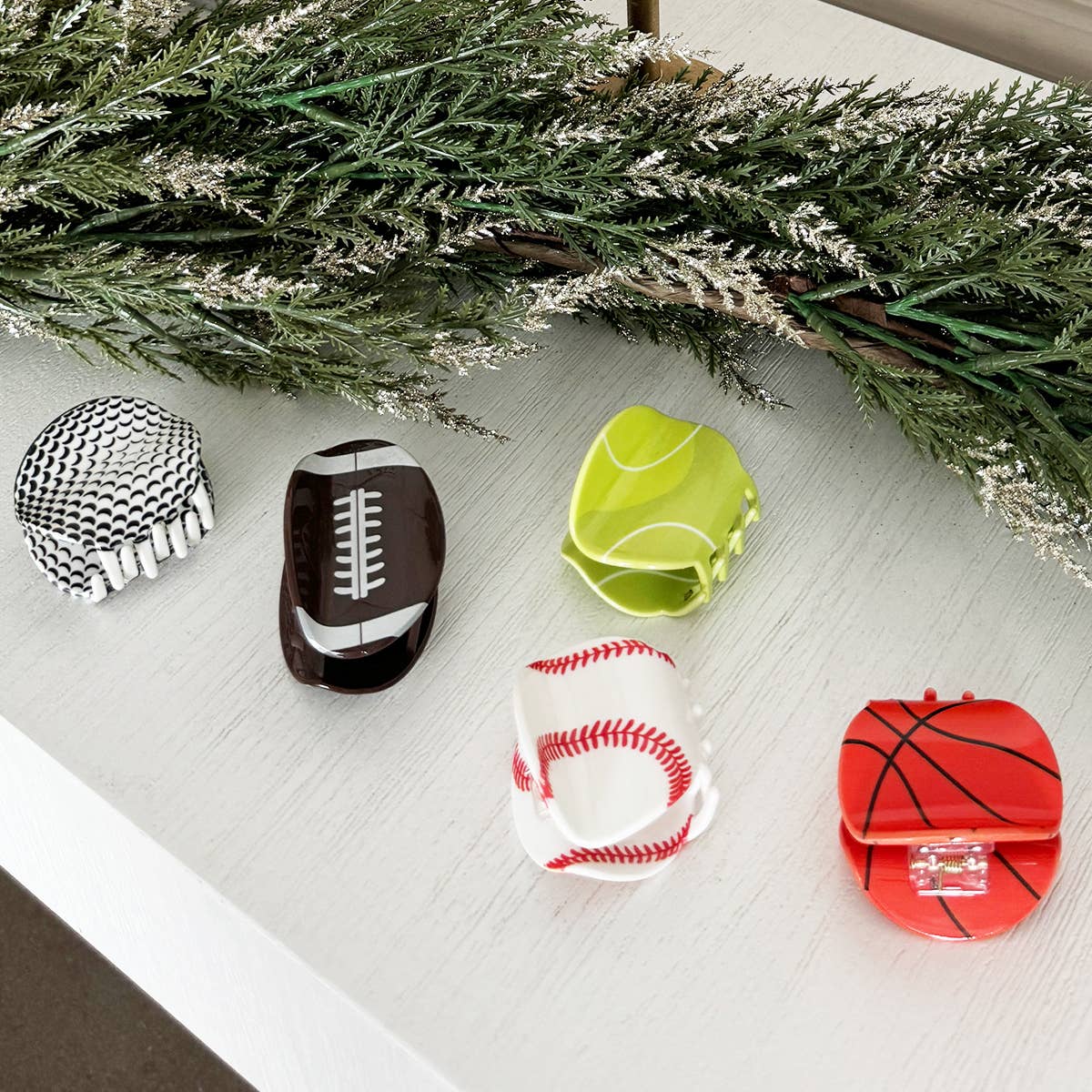 Loven x Mini Momo - Wholesale Hair Clip - Women's - Sports Hair Claw Clip - Cute Acetate Hair-Football7