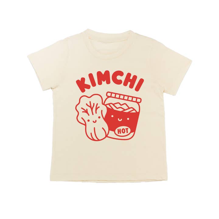 Mochi Kids - Wholesale T-shirt met print - Uniseks - Kawaii Kimchi T-shirt met print voor volwassenen