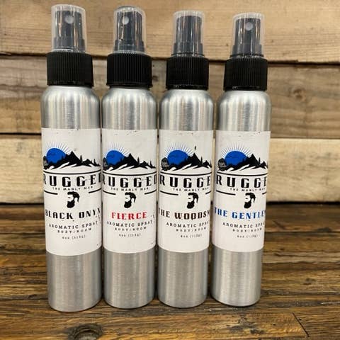 Brume corporelle aromatique RUGGED pour la vente par Petals & Wicks Wholesale