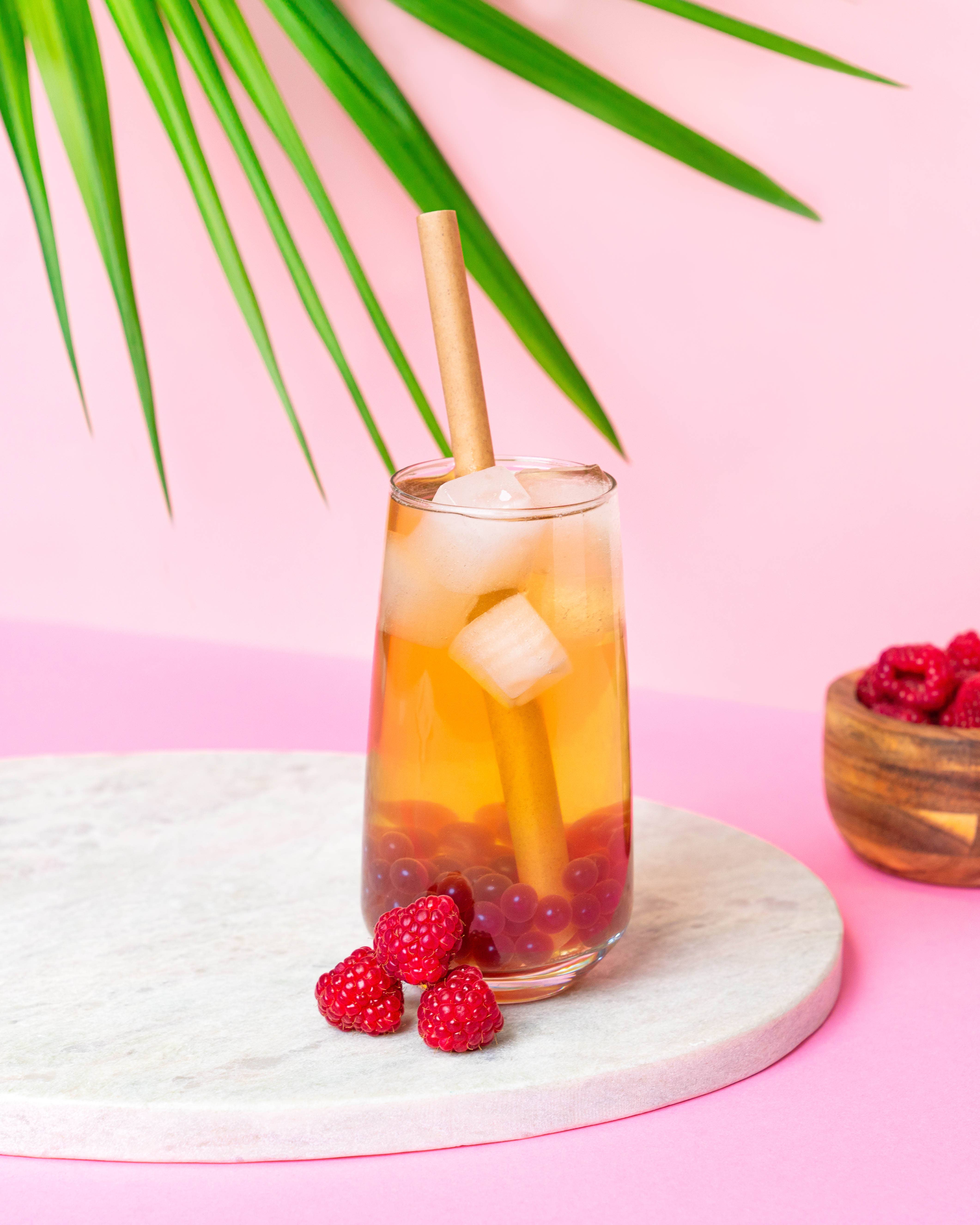 My Bubble Tea - Wholesale DIY Drink Kit - Monin Passion Raspberry Bubble Tea Kit2