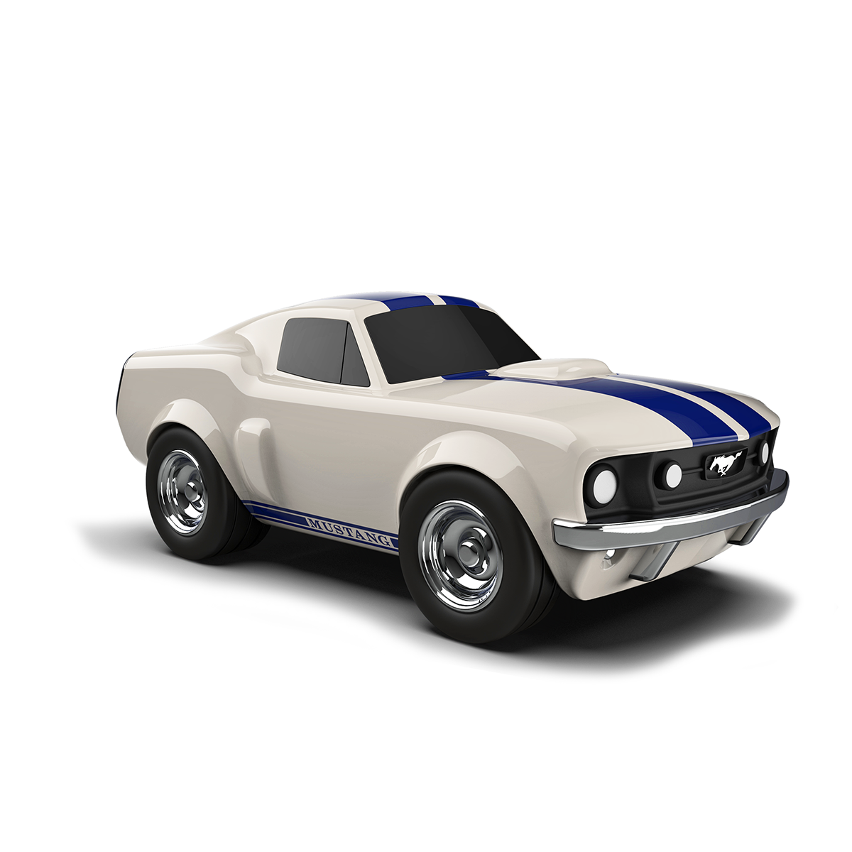 Baghera - Wholesale Toy Car/Truck - Kids - Small Toy Car Ford Mustang Ivory White1