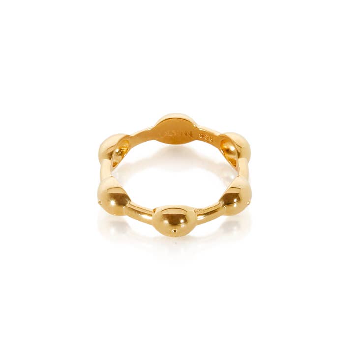 Shop Lausanne - Wholesale Band/Stacked Ring - Seeded Eternity Ring Gold3