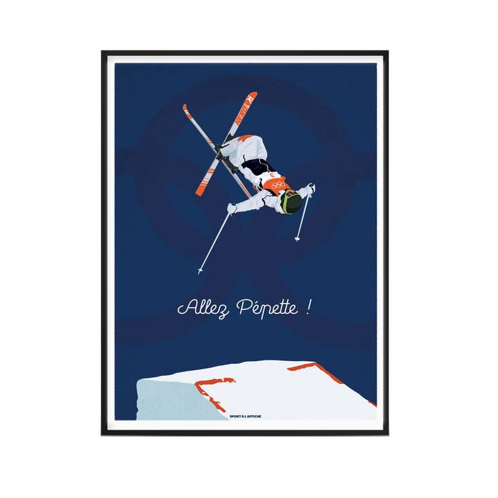 Poster SKI | Go Pépette! per la vendita all'ingrosso da parte di Sport à l'Affiche