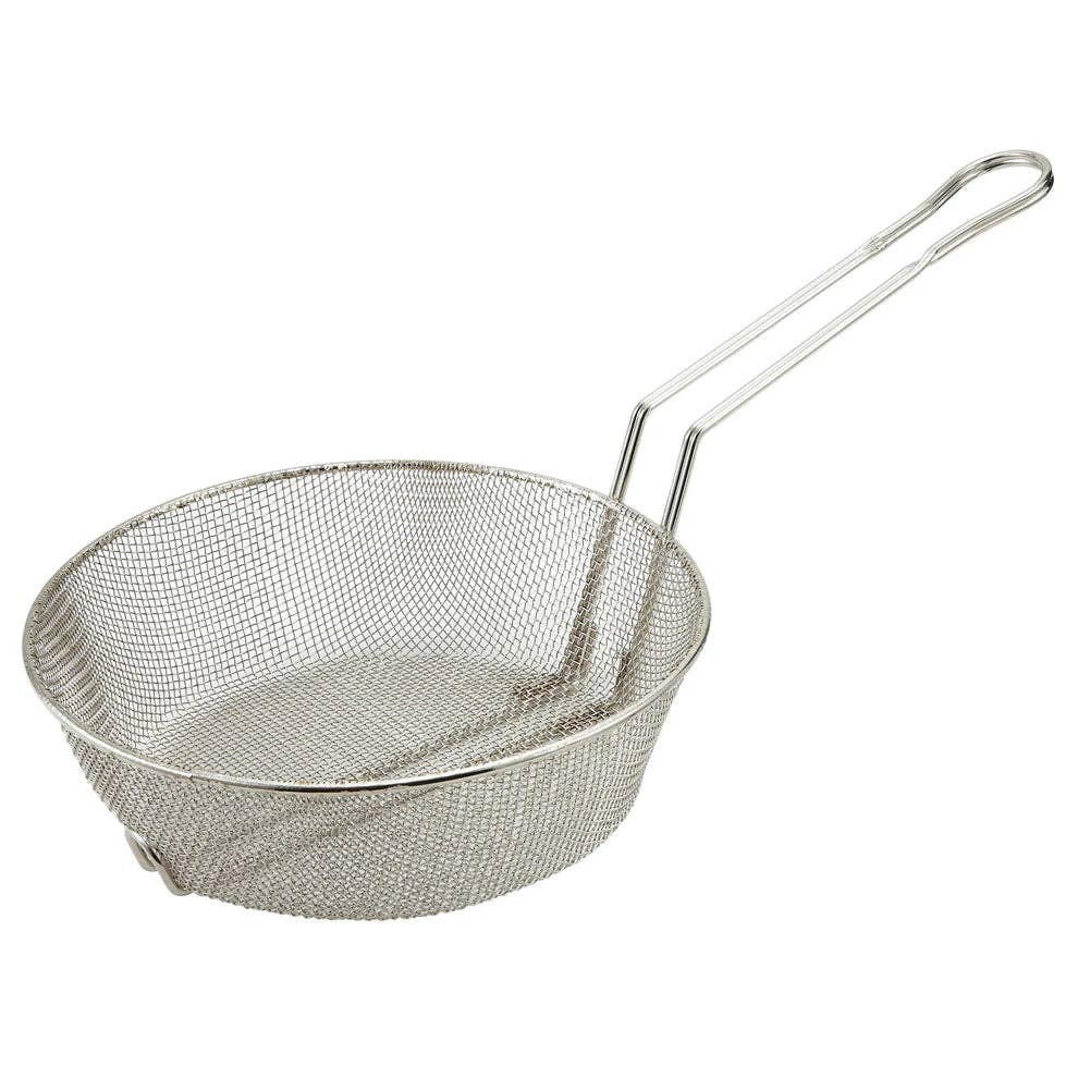 EcoQuality - Wholesale Kitchen Tool/Gadget - MSB-08 to 12M, 8-12" Nickel Plated Diff Mesh Culinary Basket, EA2