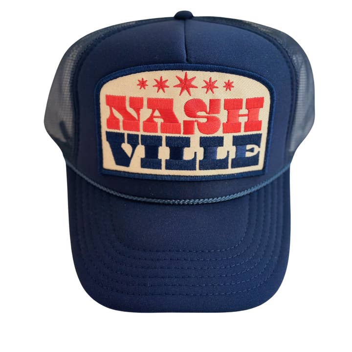 Nashville Patch Trucker Hat for wholesale by Local Beach