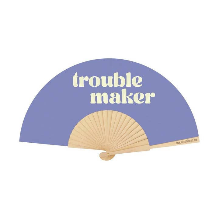 Trouble Maker Slogan 23cm ventilator for engroshandel hos Fantastico Fans UK Limited