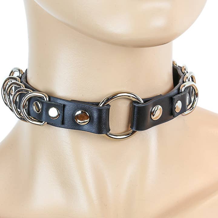Funk Plus - Wholesale Choker/Collar - FC366 D RING O RING CHOKER1