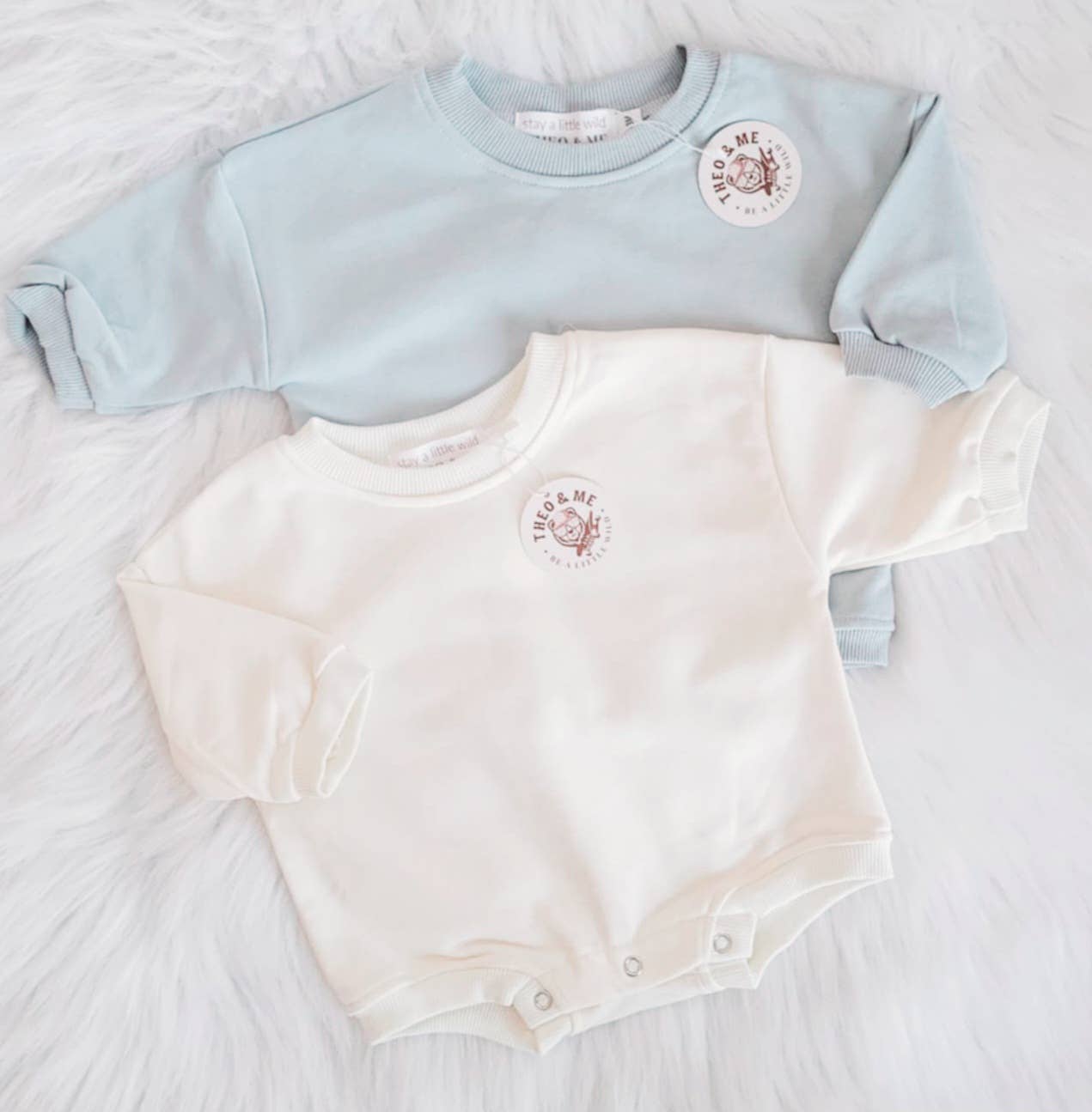 Rufflеѕ & Bоwtіеѕ - Affordable Boys & Girls Clothing - Wholesale Bodysuit (Non-Footed) - Baby - CLEARANCE - Blue Unisex Summer Bubble Romper  3