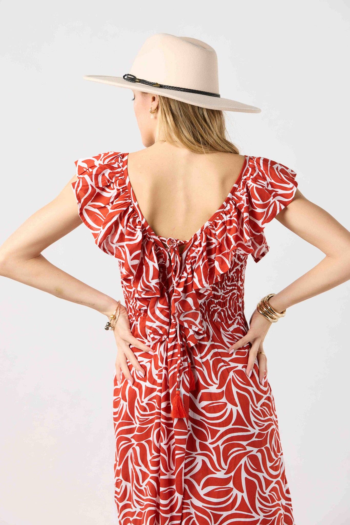 Mambo Rost Noah Maxi-Kleid für den Großhandel auf Faire5