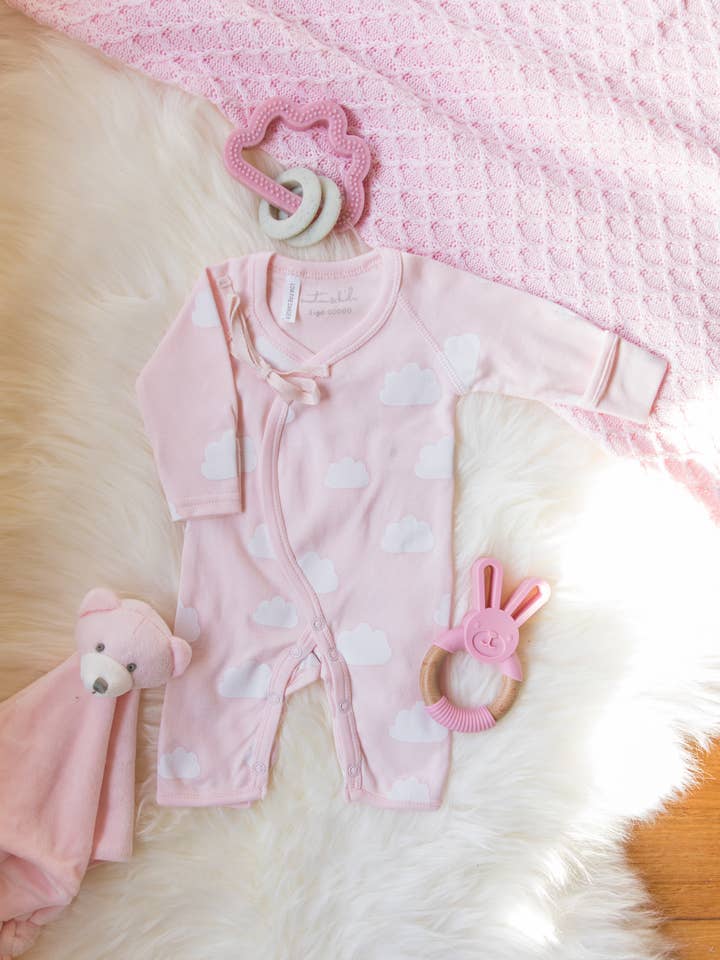 Emotion & Kids - Wholesale Clothing set – Baby - Candy Pink Clouds Crossover Prem Outfit1