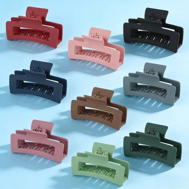 3.35" Minimalist Rectangle Hair Claw Clip_CWAHA0088 for wholesale by ACCITY