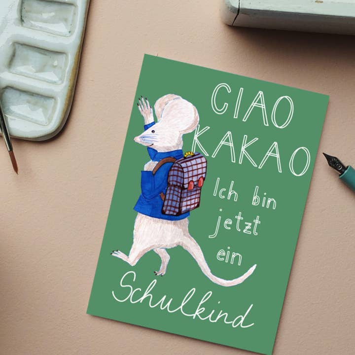 Wonder Of Today - Wholesale Postcard - Postcard School Mouse Ciao Cocoa3