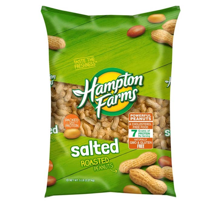 Majestic Wholesale - Wholesale Nuts - Hampton Farms Salted In-Shell Peanuts 5lbs0