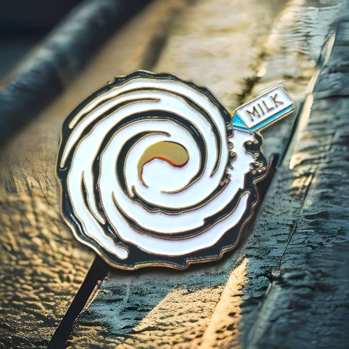 PINtelligentsia - Wholesale Lapel Pin/Button - Milky Way Enamel Pin - "Whole Milk-y Way" Funny Pun Pin!9