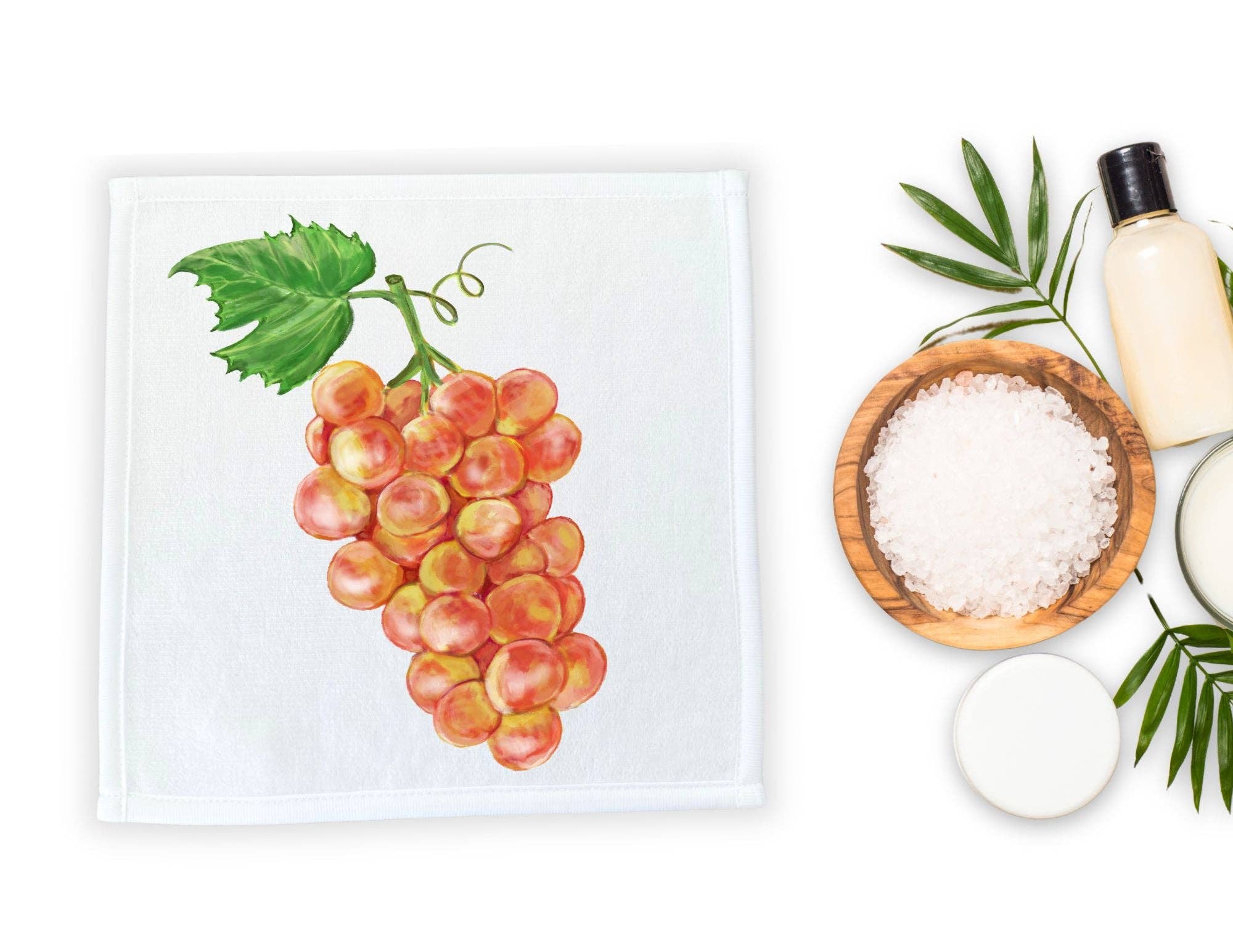 MerikaArt - Wholesale Wash Cloth - Golden Grapes Washcloth5