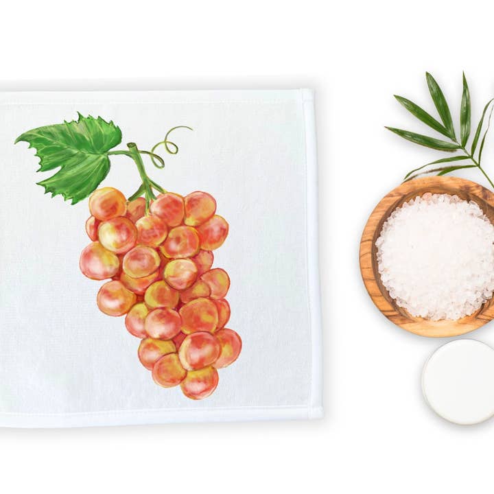 MerikaArt - Wholesale Wash Cloth - Golden Grapes Washcloth5