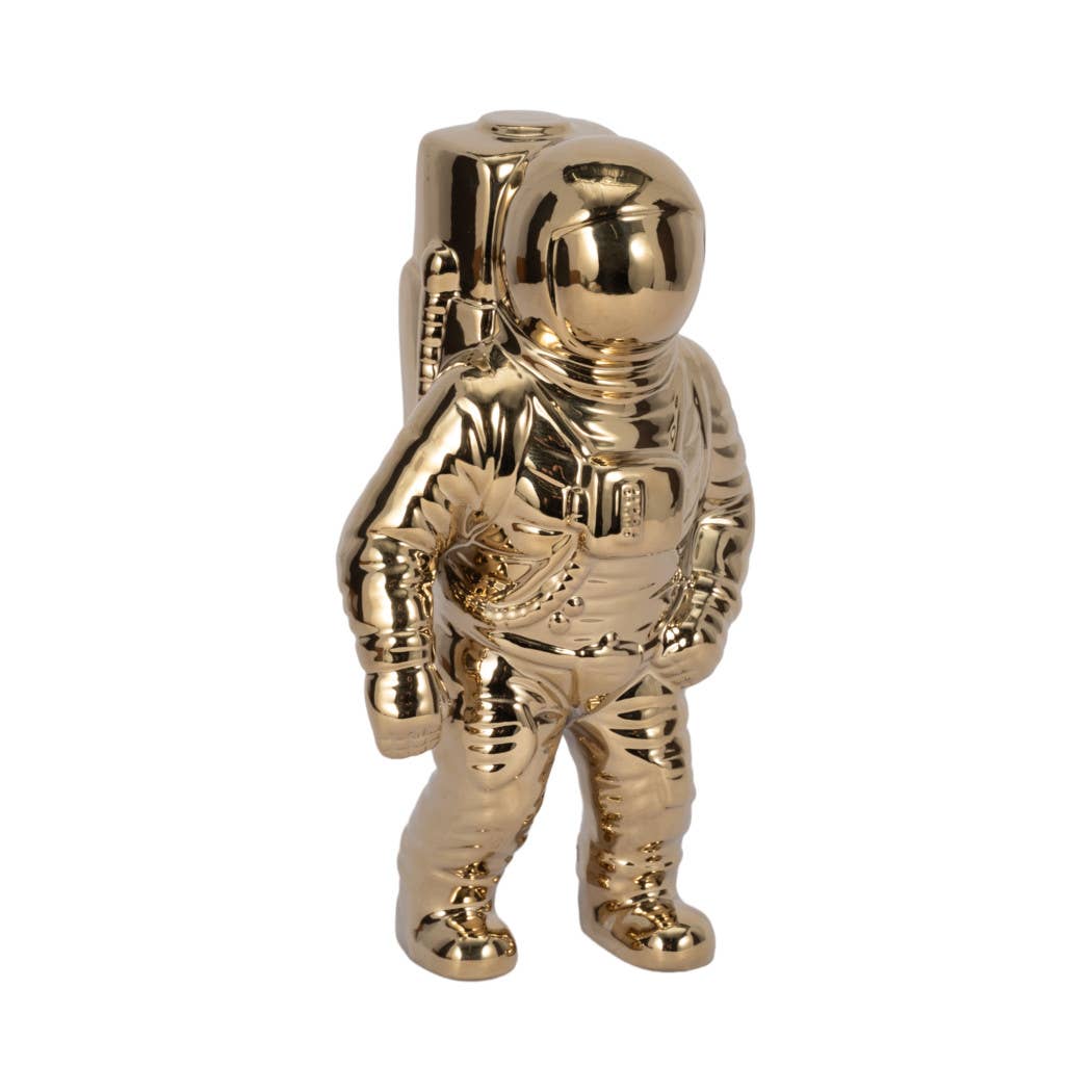 Sagebrook Home - Wholesale Decorative Figurine - Ceramic Abstract Astronaut Figurine - Gold, 11 in.6