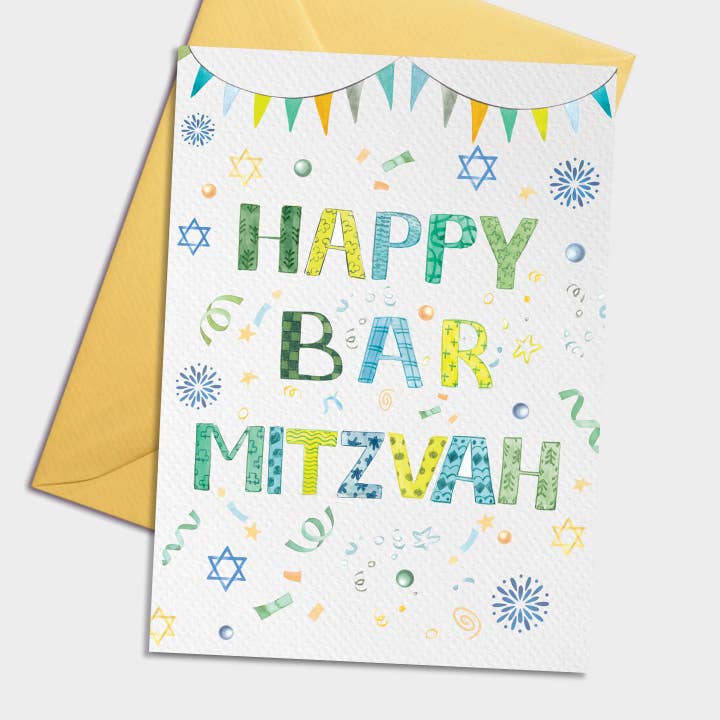 Carte de vœux de joyeux Bar Mitzvah pour la vente par Pomejoy