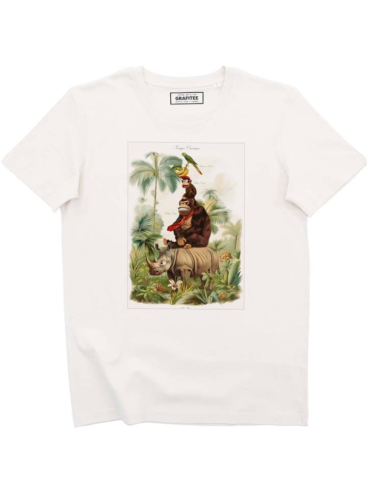 Off-white Kongus Countryus T-shirt 100% organic cotton GOTS for wholesale by Grafitee