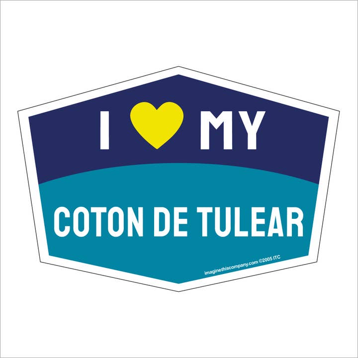 I Love My Coton de Tulear Hexagon Shaped Magnet and other Purchase Wholesale sangle coton. Free Returns & Net 60 Terms on Faire trending on Faire.