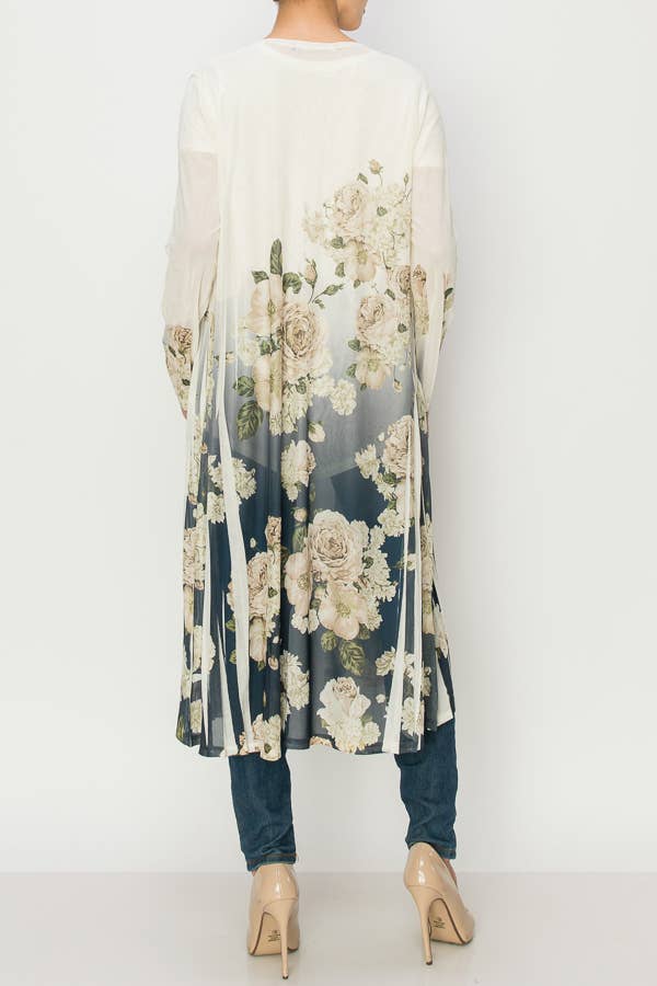 ALL MESH LONG DUSTER -4600 BG-DD NV FL for wholesale on Faire2