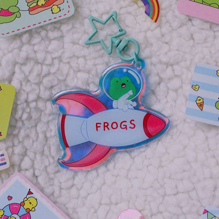 SadinYellow - Wholesale Keychain - Kids - Froggy Astronauts2