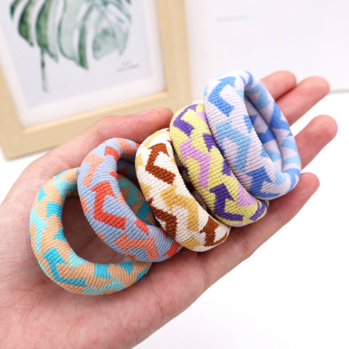 ACCITY - Wholesale Hair Tie - FASHION  WIDENED HAIR TIES(5PCS/BOX)_CWAHA050420
