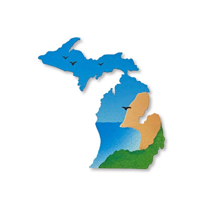 Sleeping Bear Dunes Michigan Magnet for wholesale by Roeda Studio