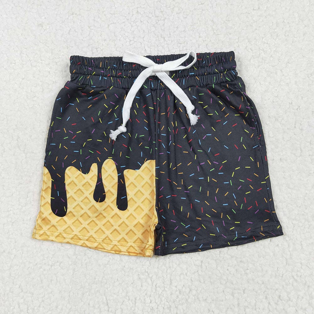 Aier Wholesale - Wholesale Shorts - Kids - 4 Colors Sibling Baby Girls Ice Cream Drip Sprinkles Summer Shorts Bottoms3