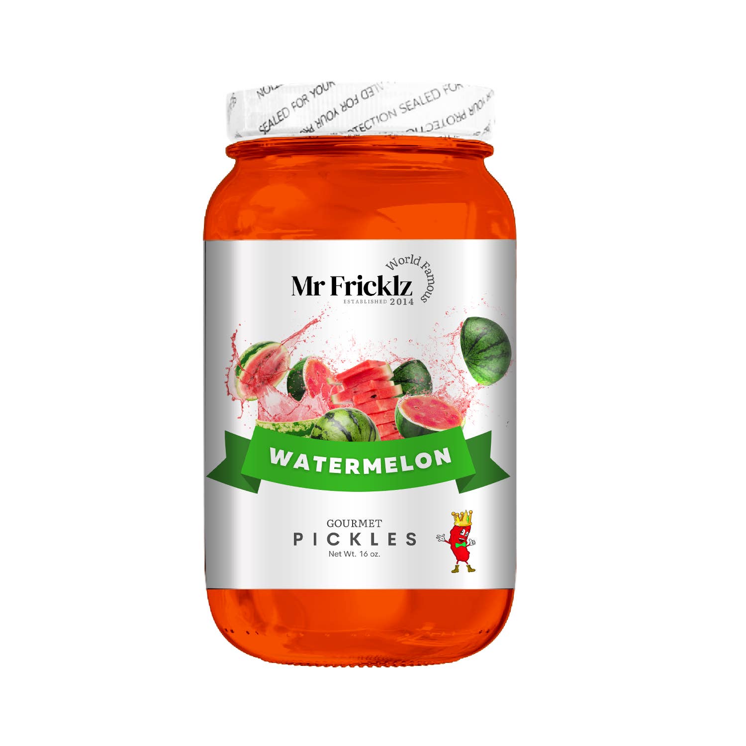 Mr. Fricklz - Wholesale Pickled Vegetables - Watermelon - 16 oz Jar