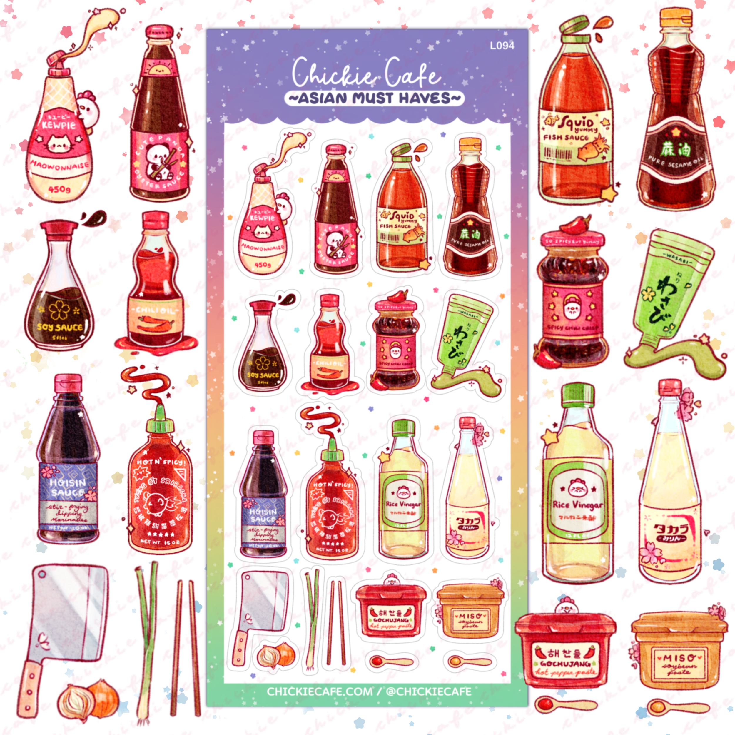 Chickie Cafe - Wholesale Sticker - Asian Must Haves Sticker Sheet5