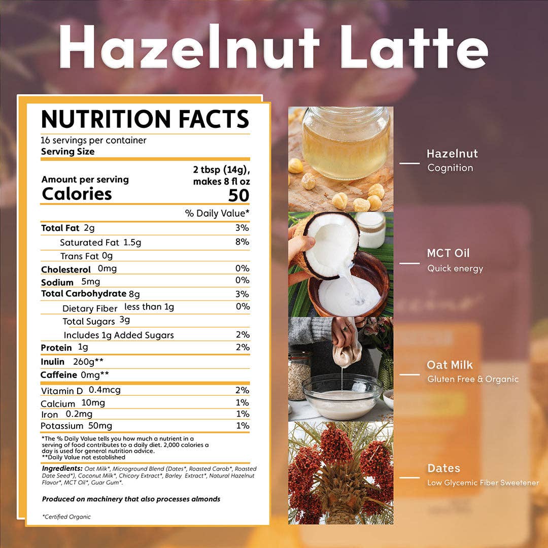 Teeccino - Wholesale Health/detox tea - Instant Hazelnut Herbal Latte3