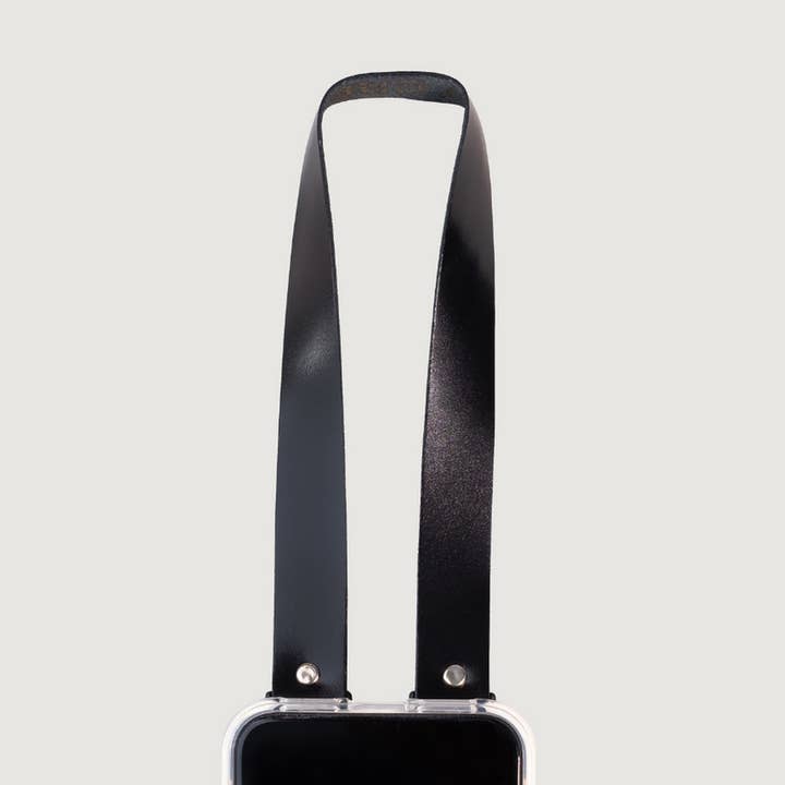 Clutch Creations - Wholesale Phonecase Strap - Black Leather Detachable Mini Phone Strap0