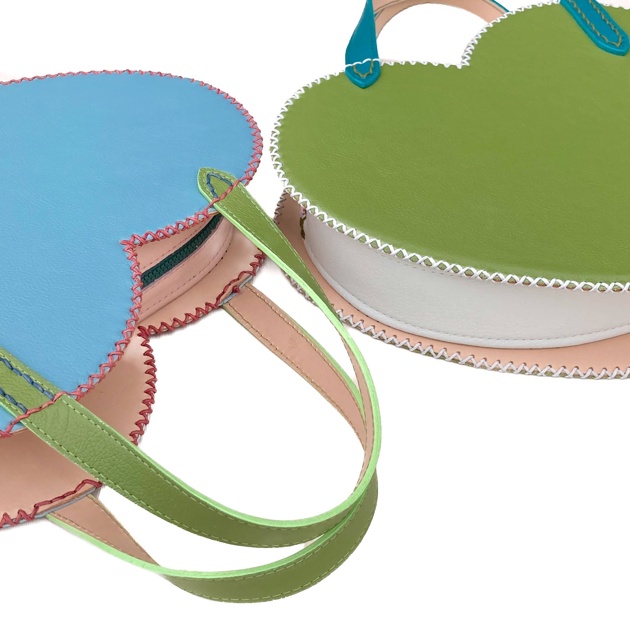 Fado Made Co. — Leather Goods - Wholesale Top Handle Bag - Women's - Heart Shaped 'Sweet Tart' Leather Handbag1