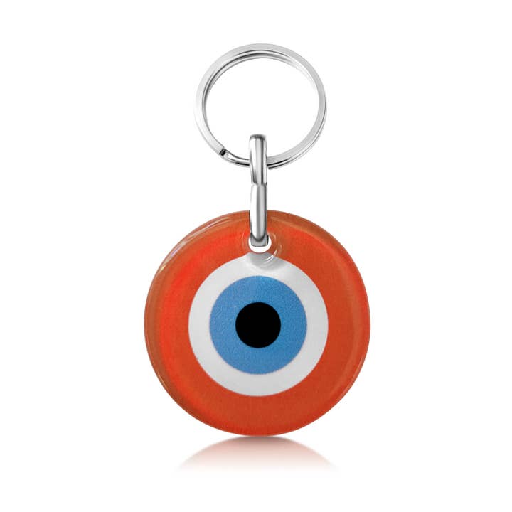 ALEF BET JEWELRY - Wholesale Keychain - Unisex - Evil Lucky Eye Glass Keyrings