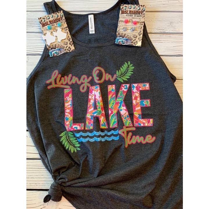 Southern Attitude Designs Inc - Wholesale Tank Top - Women's - Living on Lake Time