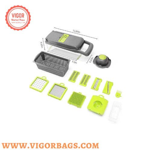 VIGOR - Wholesale Kitchen Tool/Gadget - Professional Vegetable Slicer for Kitchen 12 in 110