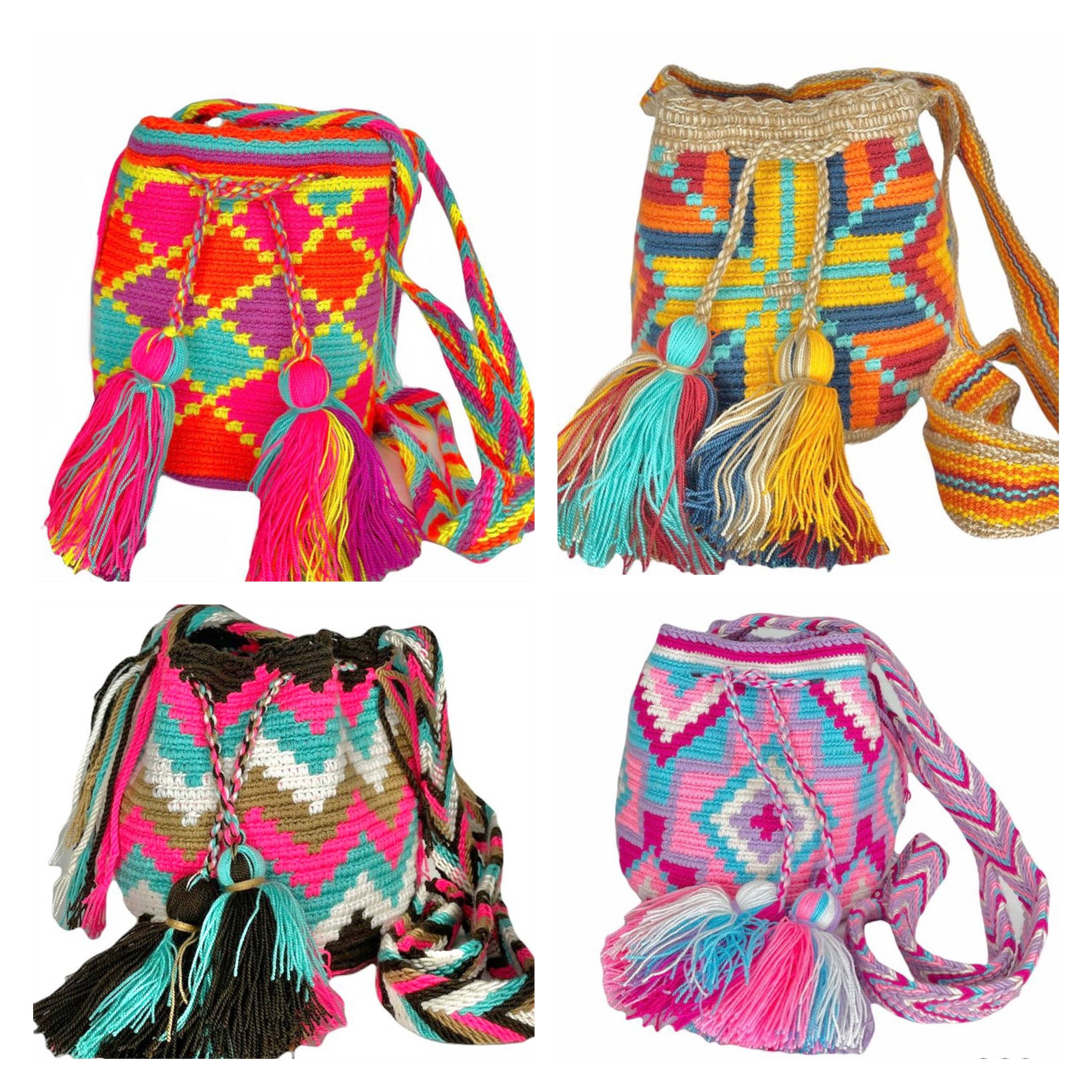 Colorful 4U - Vente Sac à bandoulière – femme - Petits sacs au crochet colorés | Pochettes d'été pour femmes4