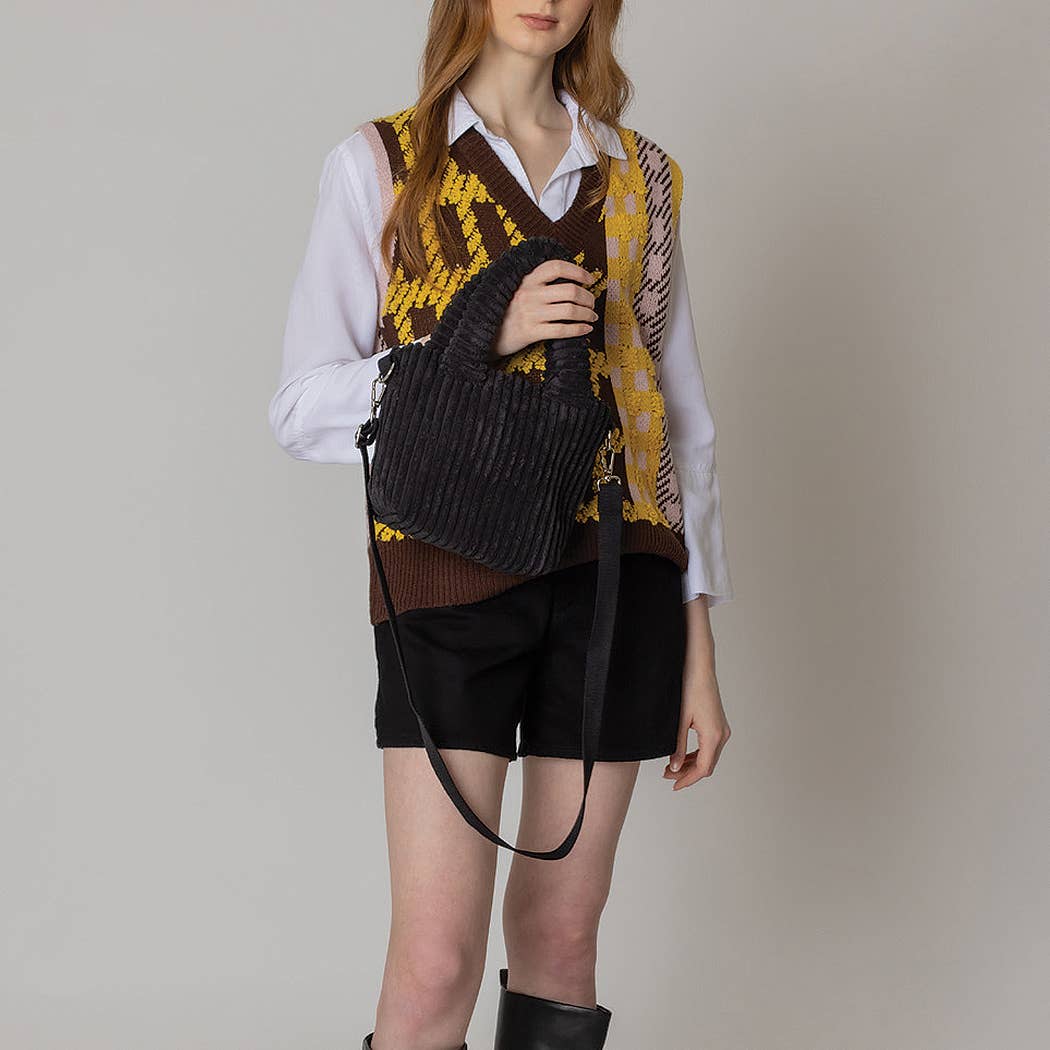 Fashion City – wholesale Bärkasse - Dam – Mini tygpåse i manchester med axelrem3