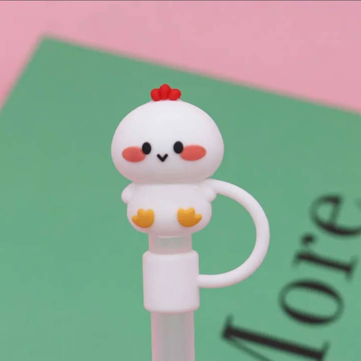 Straw Cover White Chick 10mm for wholesale by iconic mi