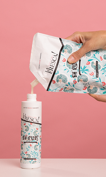 LA FRESCA COSM√âTICA ECOL√ìGICA - Vente Gel/mousse de coiffage - Gel fixant boucles Ecopack EH'RIZOS avec algues2