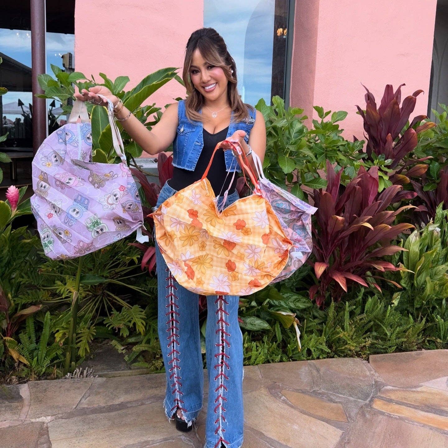 Phases Hawaii - Wholesale Tote Bag - Women's - Shappa Tote Shell Huntah black | Collab x Keahi Ko1